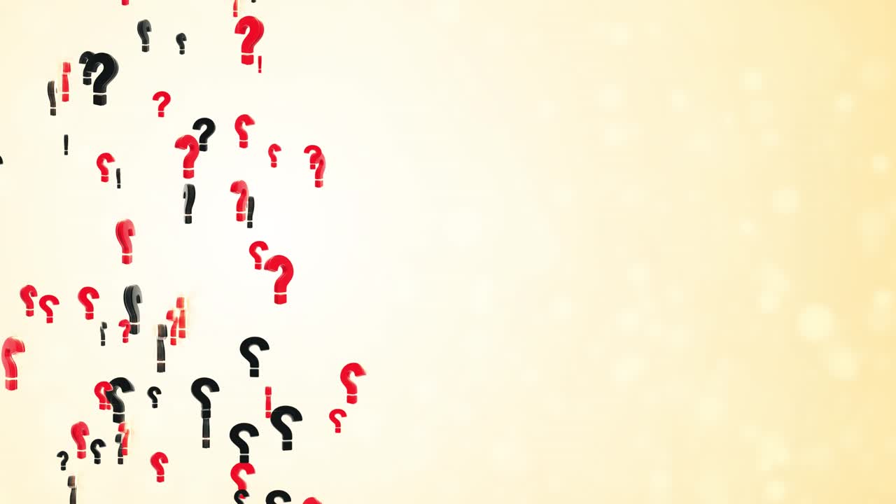 Falling Question Marks