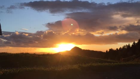 time lapse of sunrise and clouds moving in the wind