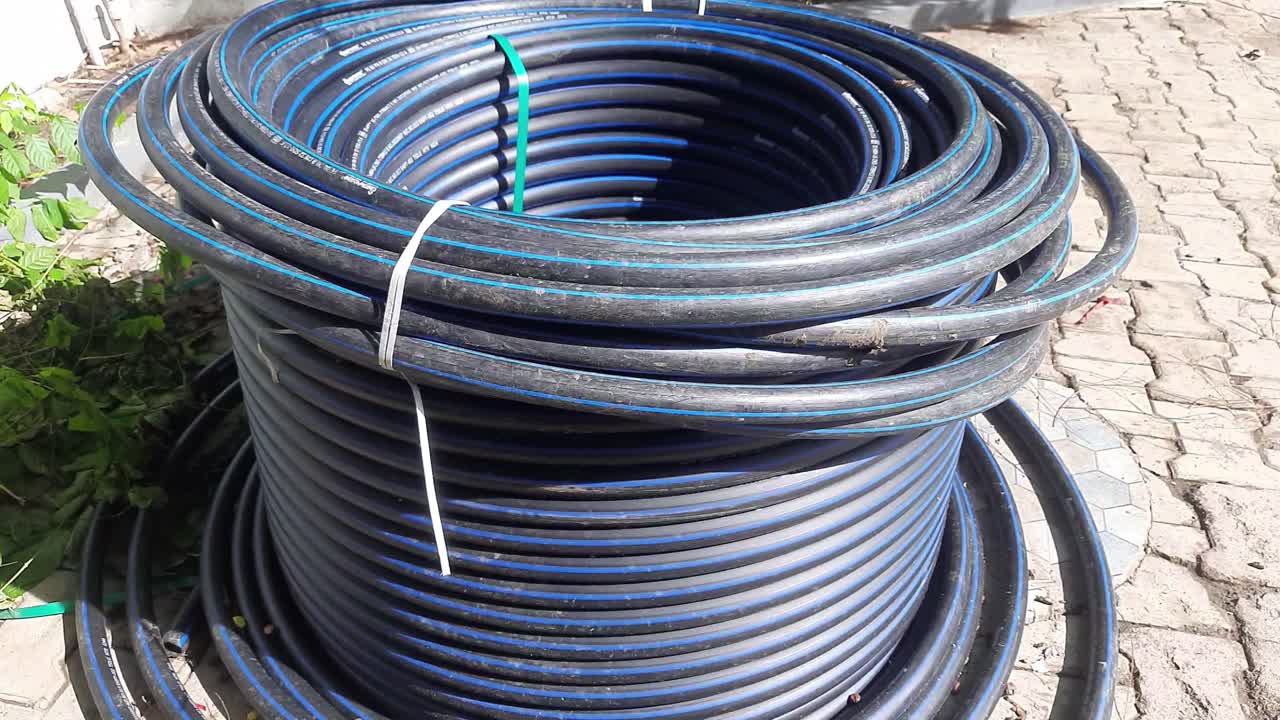 A Closeup View Of submersible Pump Pipe