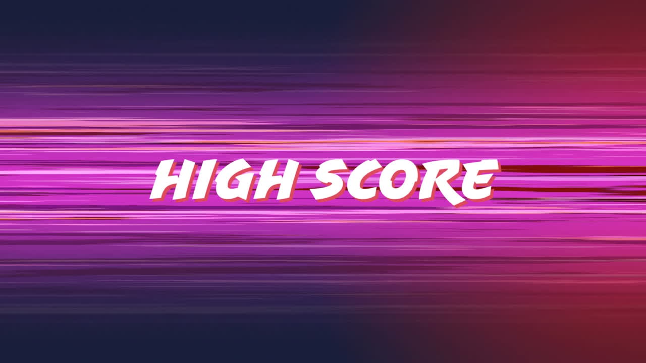 puntuación alta en el juego de arcade