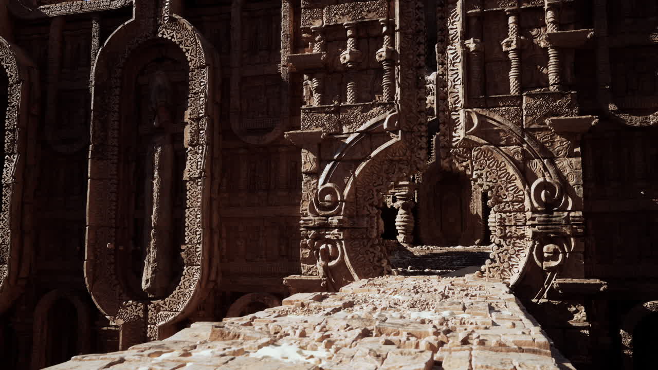 antiguas ruinas de piedra en un mundo de fantasía