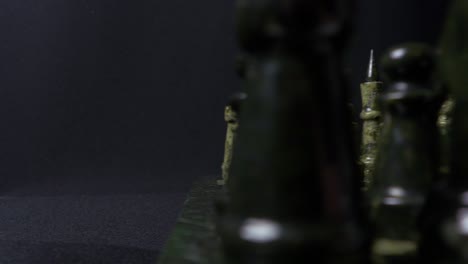 chess pieces in close-up