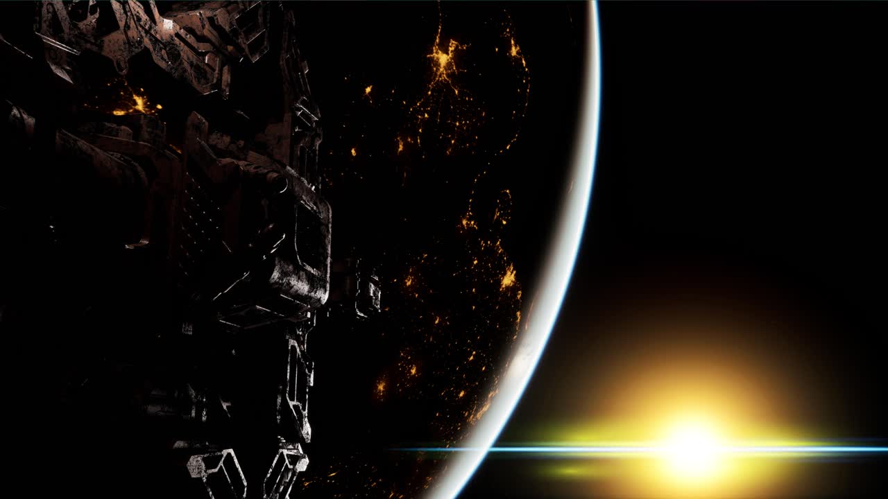 planeta tierra visto desde el iss. hermoso planeta tierra observado desde el espacio.