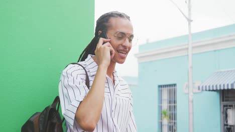 Mixed-race-man-talking-on-the-phone