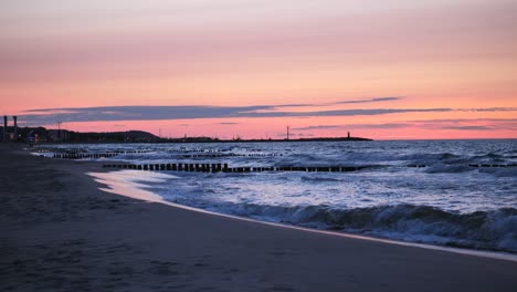 fire sunset at a stunning sandy beach