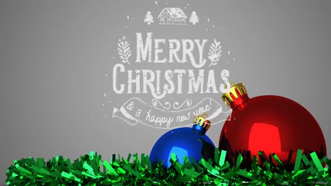 Animation-of-christmas-and-new-year-greetings-text-over-christmas-decoration