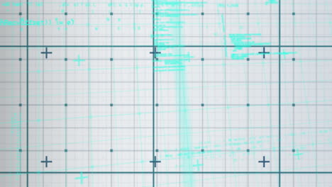 animación del procesamiento de datos y la placa de circuitos informáticos sobre la red