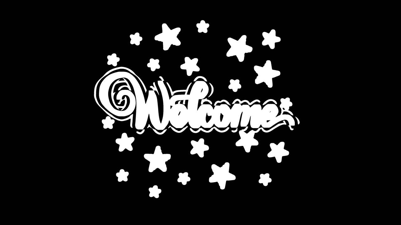 diseño gráfico de bienvenida