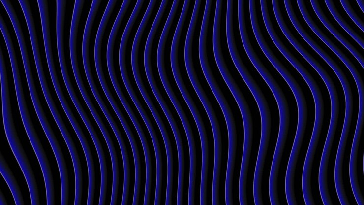 Motion abstract geometric blue waves retro background