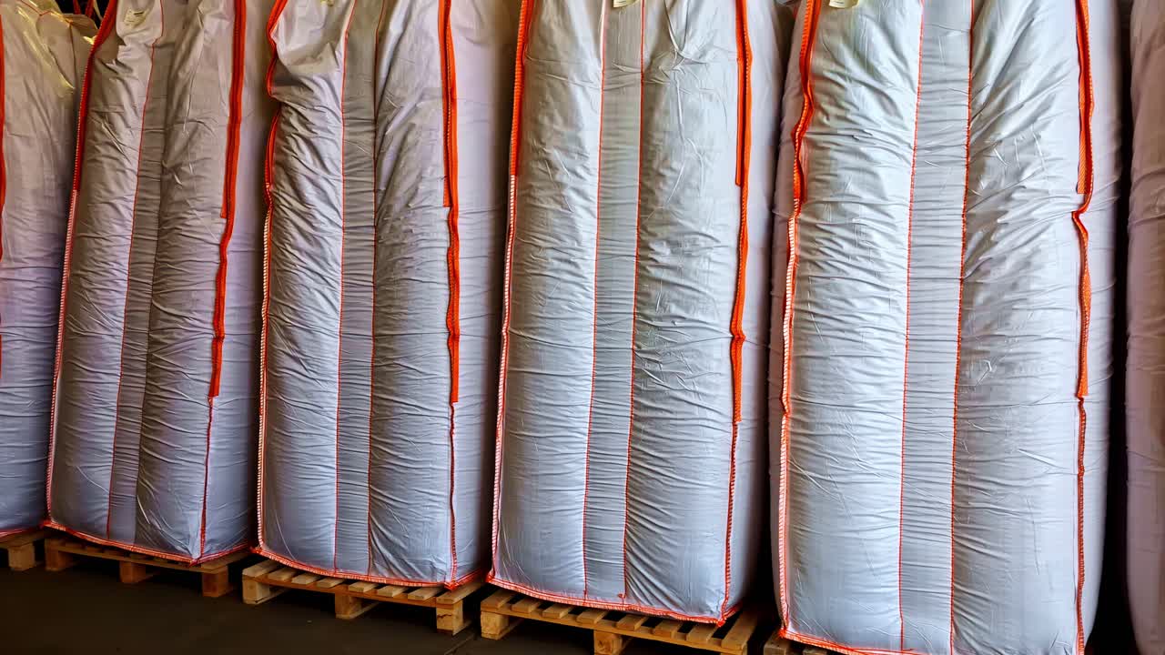 Grain silo storage indoor inside big bags harvest what cereal