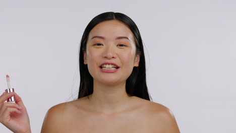 Asiatische-Frau,-Gesicht-Und-Schönheit