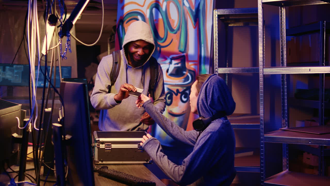 Team of hackers developing spyware