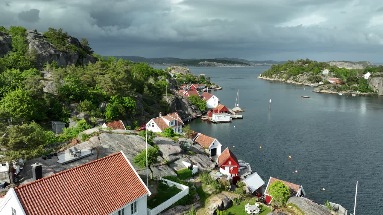 Sunset shot with warm light over the water.