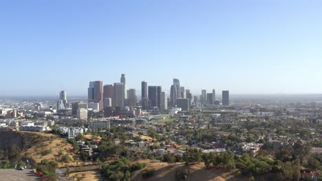 aéreo, los angeles, california, vista de drone
