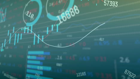 Animación-De-Diagramas-Y-Procesamiento-De-Datos-Sobre-Fondo-Verde