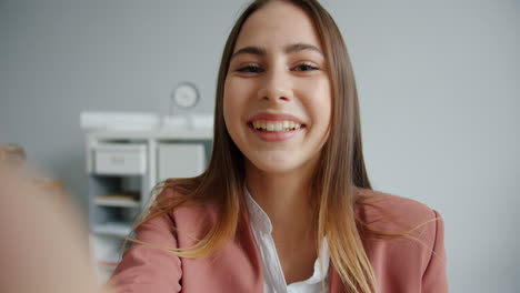 young woman in office setting