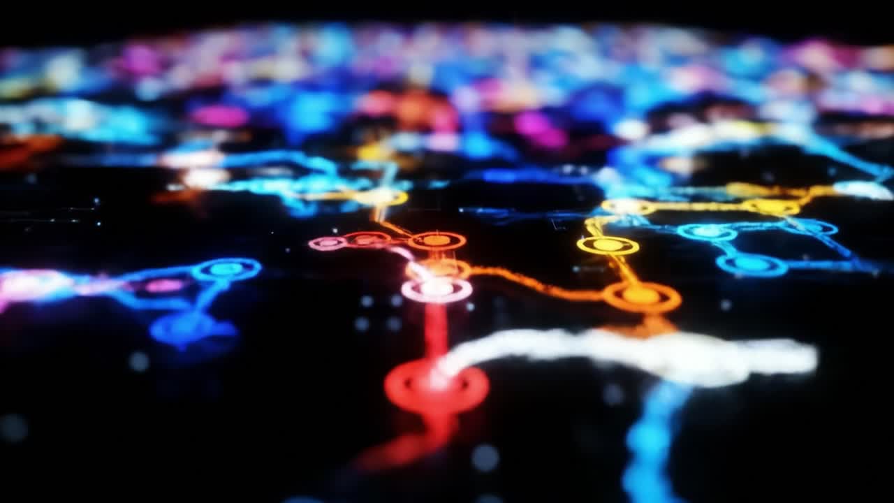 visualización de la red abstracta