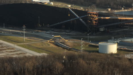 Flint-Creek-Power-Plant-base-load,-coal-fired,-electrical-power-station,-aerial