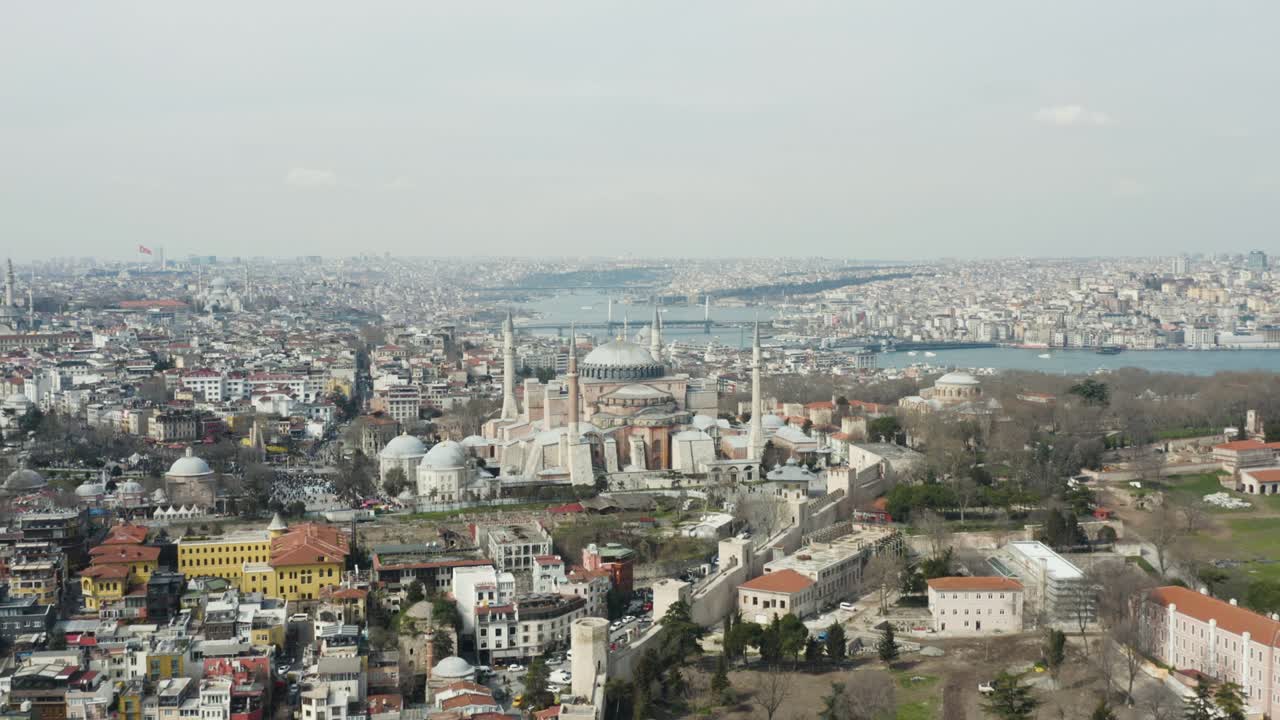 vista aérea de la hagia sophia