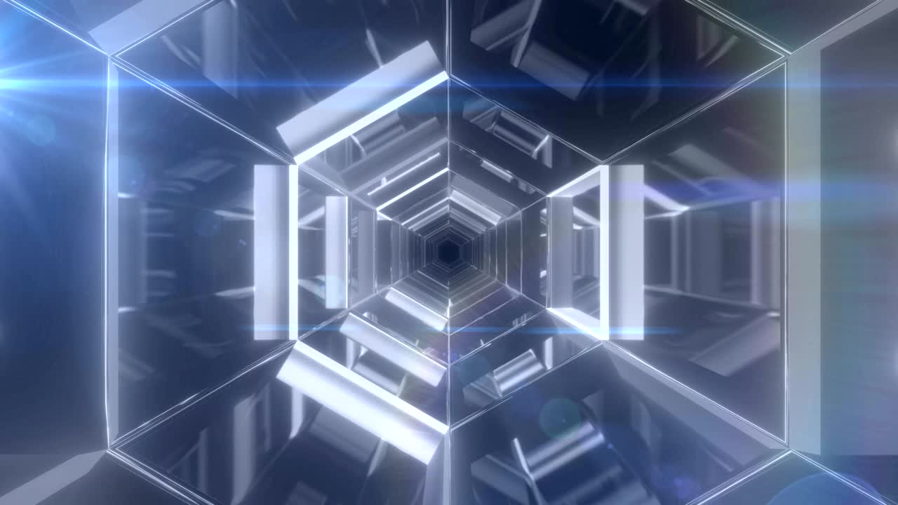 끊임없는 움직임으로 움직이는 회색 모양의 애니메이션