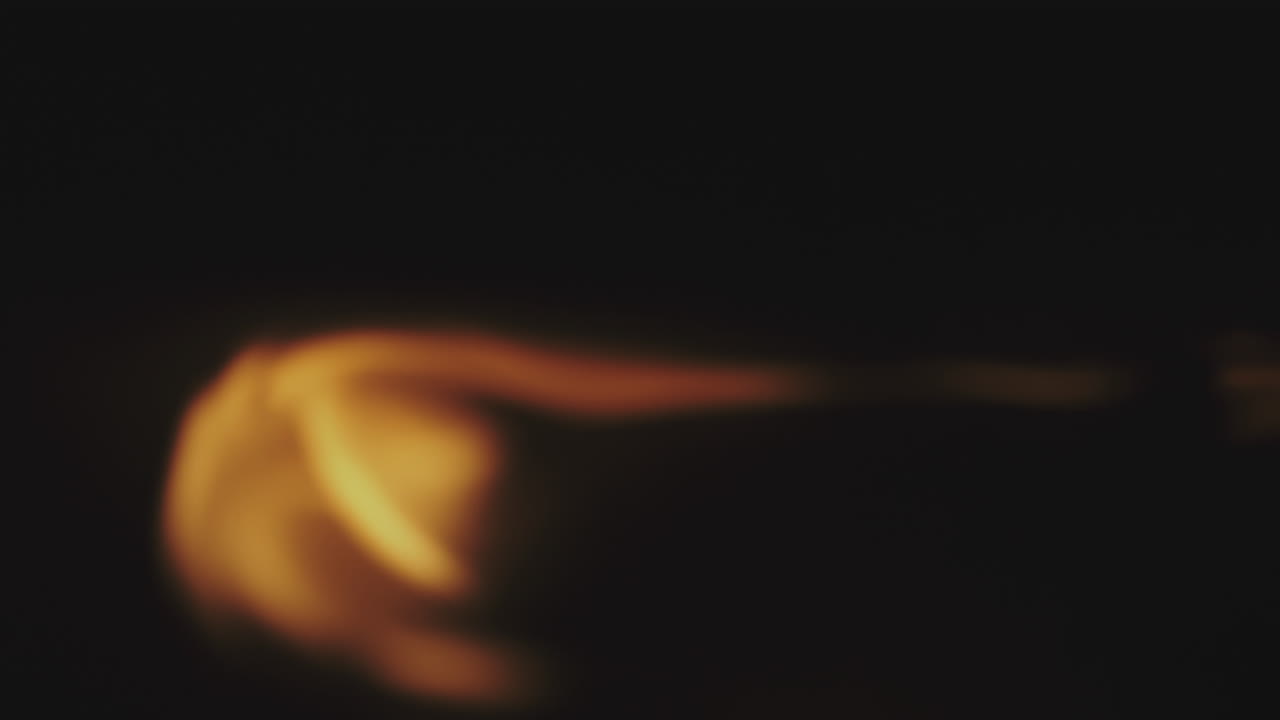 Blurred Flames on Black Background