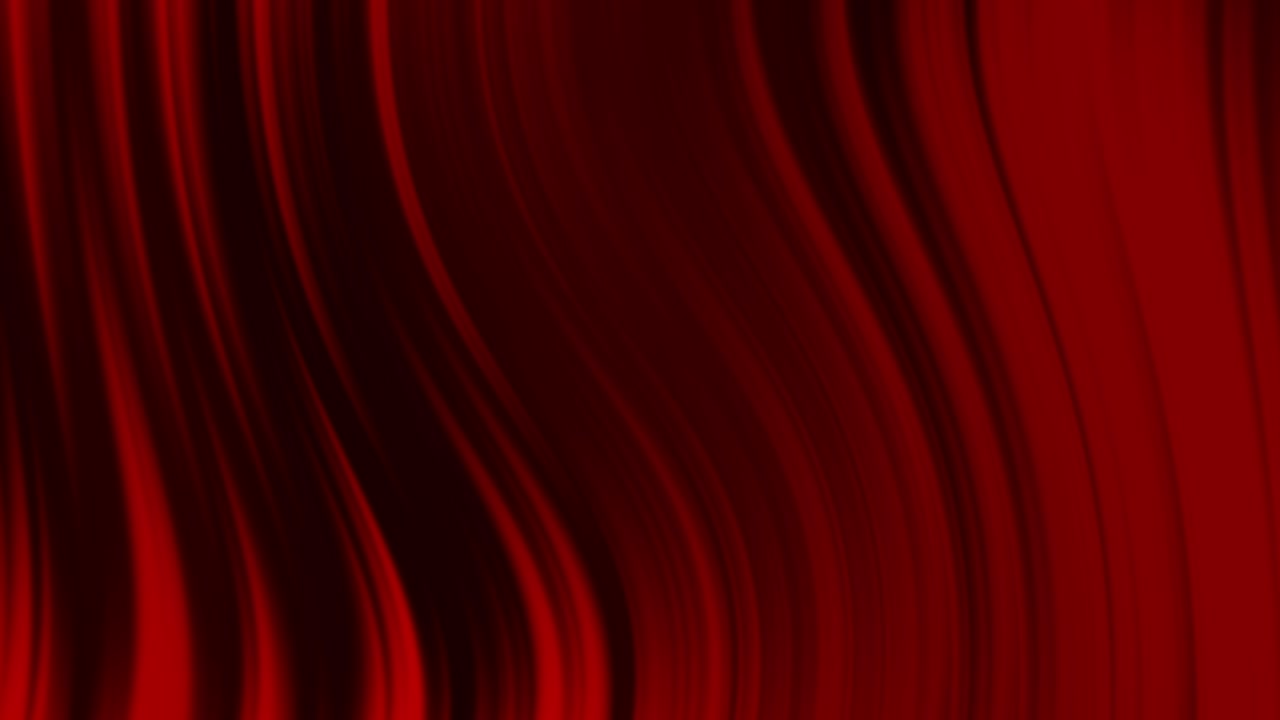 Sfondo animato geometrico minimale astratto con strisce lisce a gradiente solarizzato rosso e nero