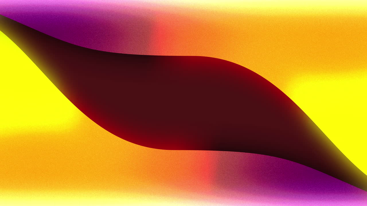 Multicolour 4K looping gradient background with subtle movement and dark maroon background. Top and bottom shapes divide the screen.
