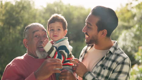 Nature,-grandfather-and-portrait-of-father