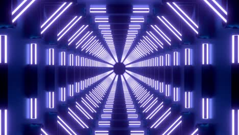 túnel de neón 3d abstracto