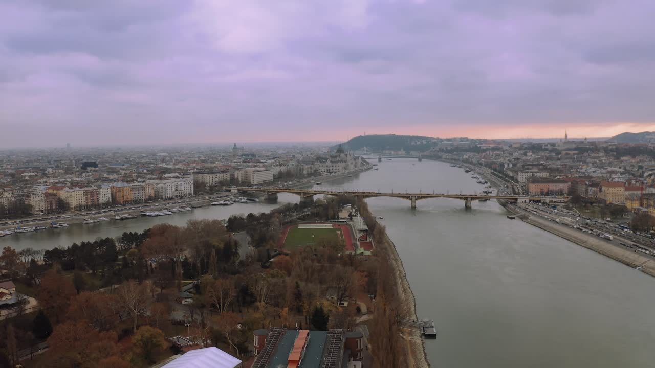 vista panorámica aérea de budapest, hungría