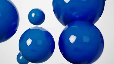 floating blue spheres