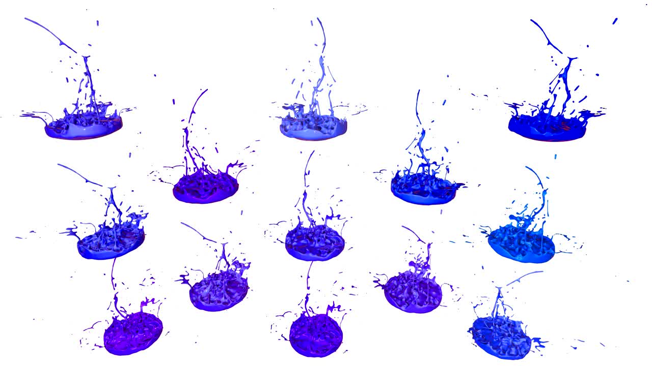 3d 페인트는 색 바탕에 4k에서 춤을 추고, 음악을 재생하는 음악 스피커에 잉크 스프레이를 시레이션합니다. 초고품질의 밝은 배경으로 아름다운 스프레이.