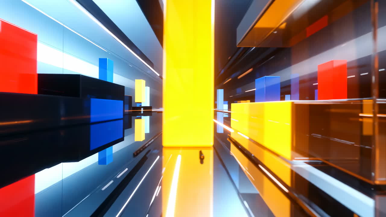 túnel geométrico abstracto