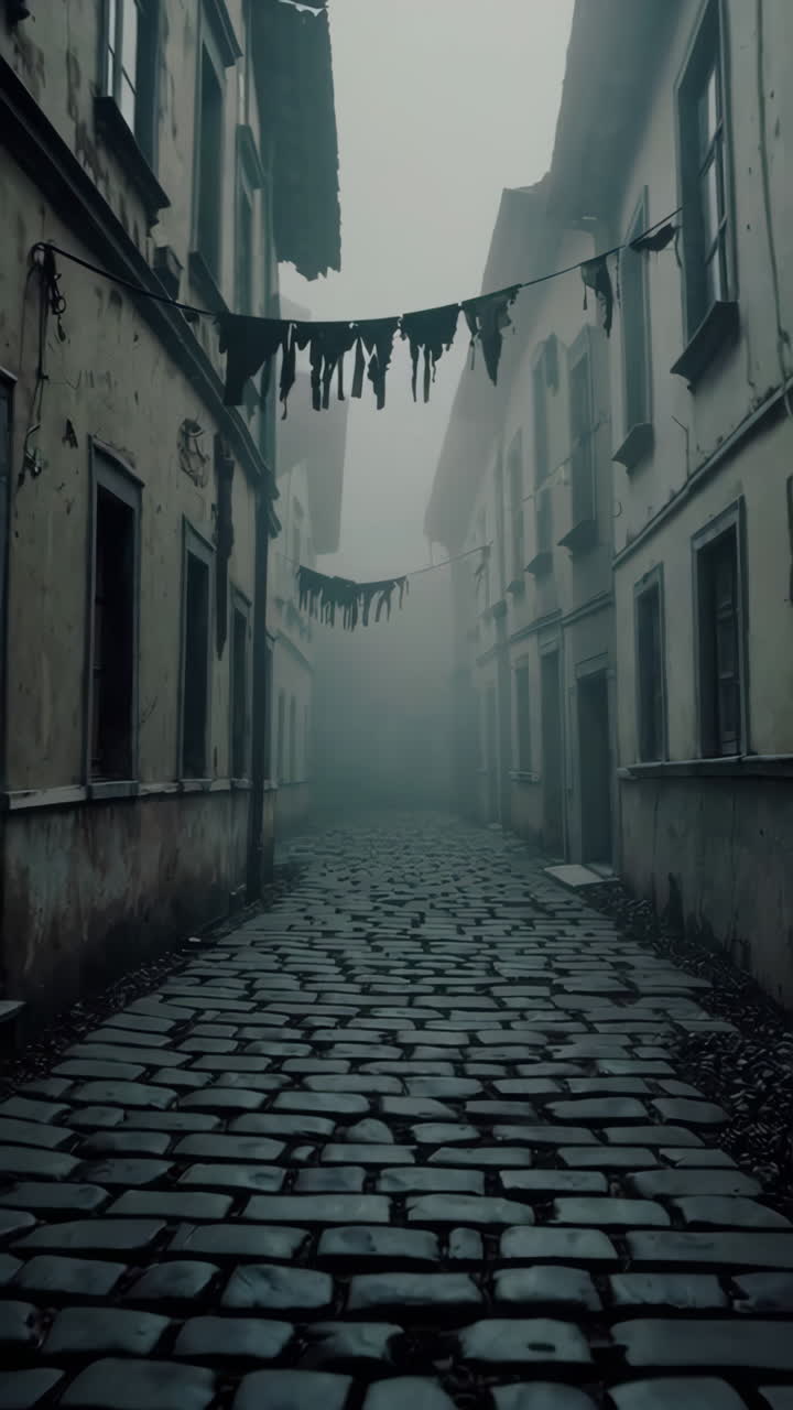 Spooky Foggy Alley