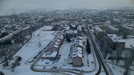 Lubawa-Winterfrost-Gehäuse-Polen-Woiwodschaft-Ermland