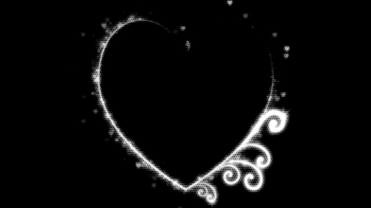 결혼식 을 위해 컴퓨터 로 생성 된 애니메이션 동작 배경