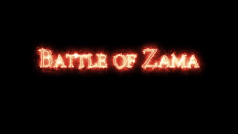 la batalla de zama escrita con fuego.