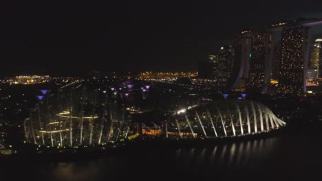 gardens by the bay at night, singapore