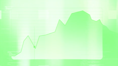 green abstract business chart