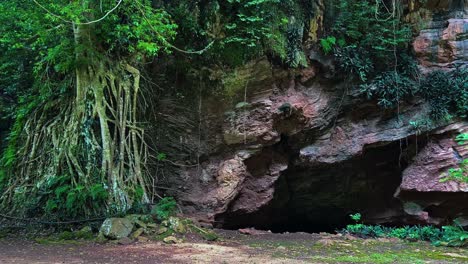 steep limestones mountain with caves in ipoh, malaysia