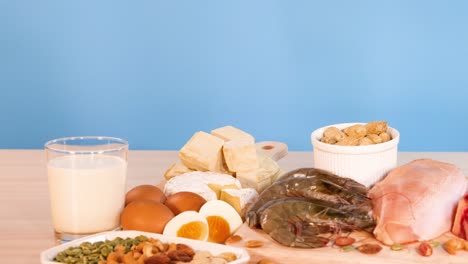 assortment of healthy protein sources