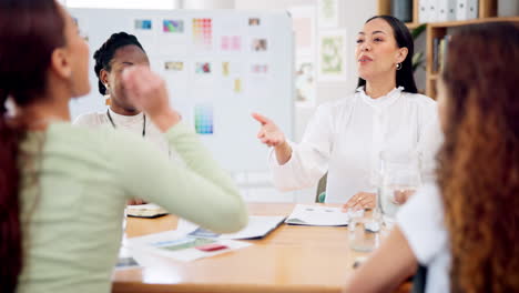 business women, handshake and meeting applause