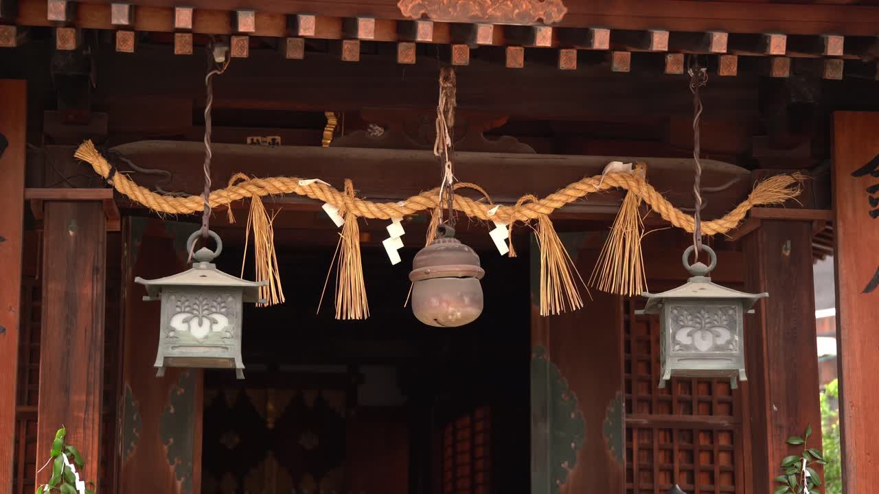 The Sacred Ropes At the Entrance of Shintoism Shrines