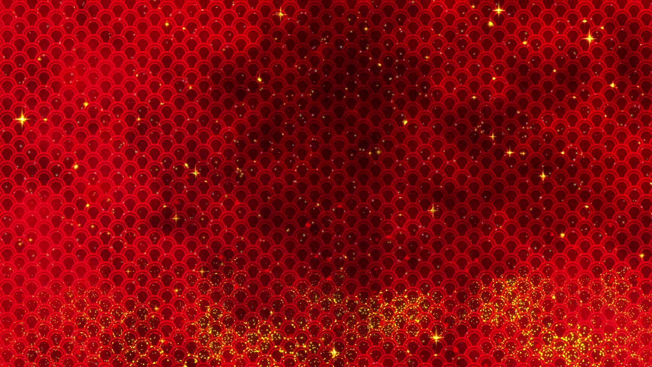 황금색 별이 반이는 은 중국 새해 배경과 드래곤 패턴 3d 렌더링 loopable 애니메이션 4k 마법의 행복한 새해 애니메이션