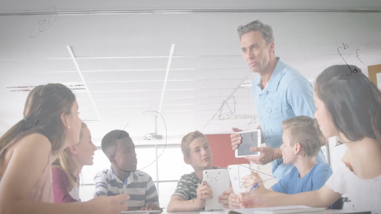 animación de ecuaciones matemáticas sobre el aprendizaje de los escolares