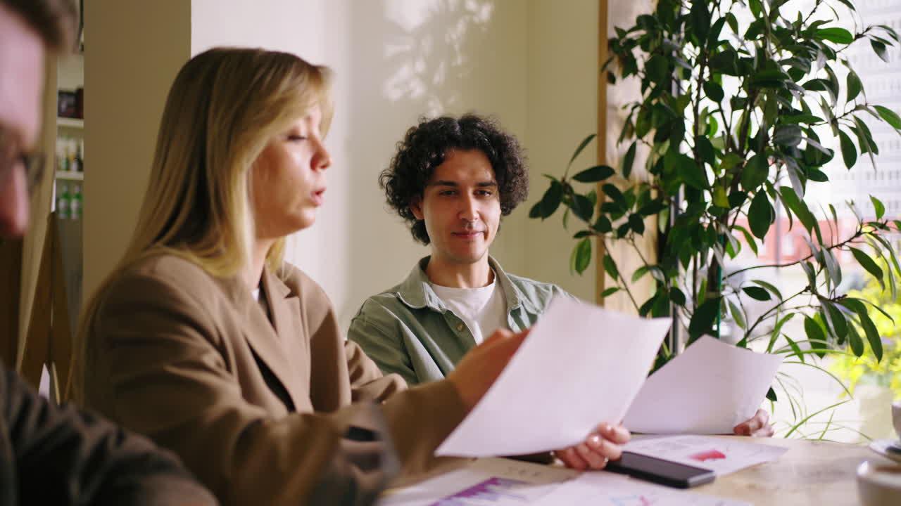 Business people having a meeting in an office