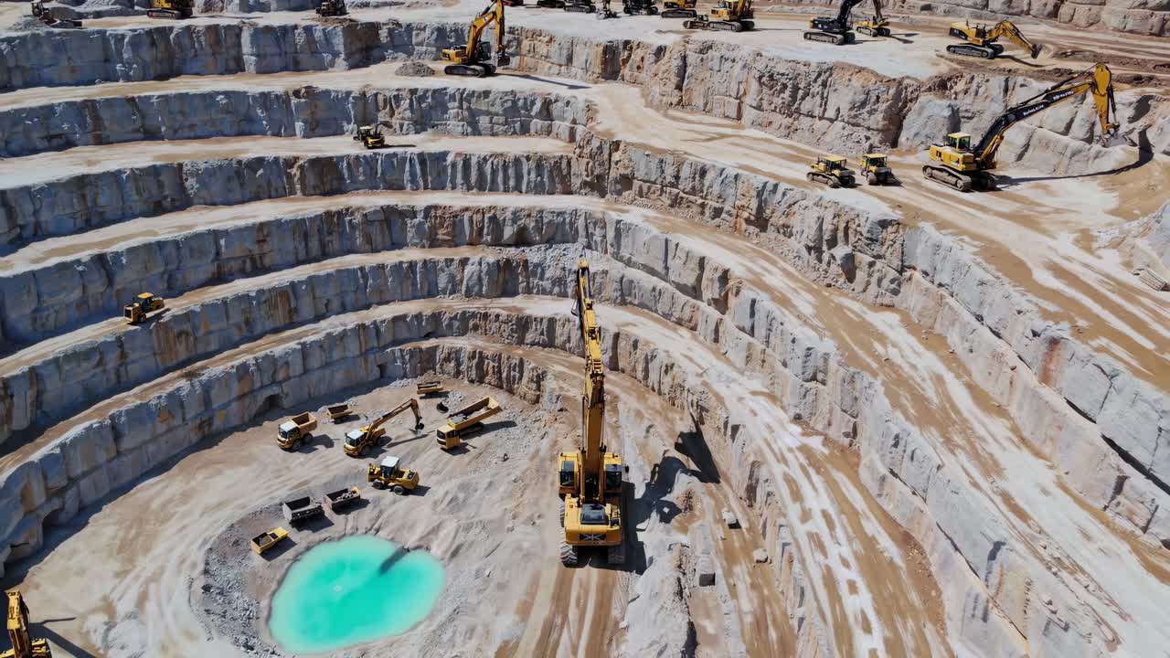 Aerial View of Quarry Operation