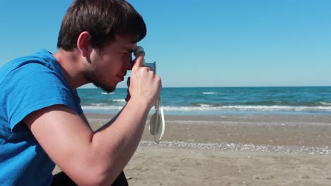 taking photo in beach 1