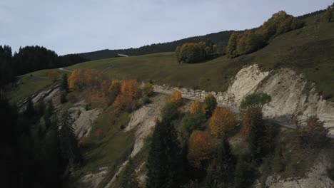 panoramic mountain road, haute-savoie in france