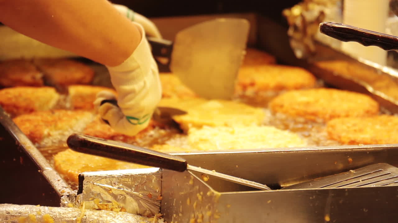 Fried Korean Food Being Prepared